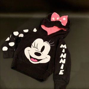 Disney store Minnie Mouse Hoodie 3T